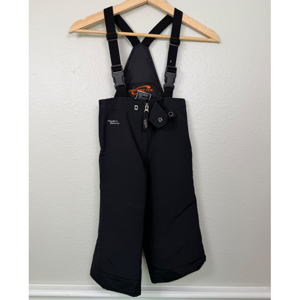 Obermeyer Kids Black HydroBlock Snow Bib Ski Pants Size 3‎